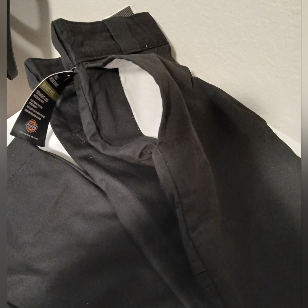 NWT Men's Dickies Black Twill Skinny Work‎ Pants - Picture 3 of 13